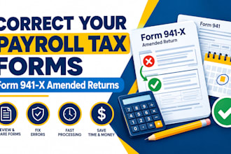 prepare your irs form 941 x to correct payroll tax errors