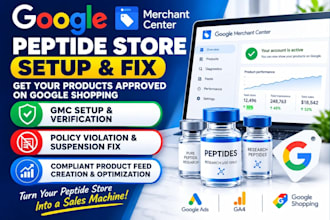setup and fix peptide google merchant centre fix misinterpretation errors