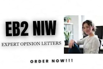 provide eb2 niw expert opinion letter