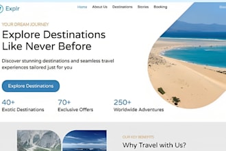 build wix travel agency website hotel tourism vacation booking website