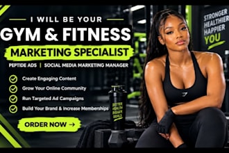 do fitness, gym, wellness social media marketing manager, instagram marketing