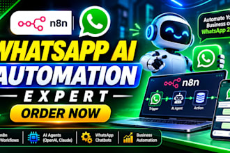 build whatsapp ai chatbot setup n8n whatsapp automation whatsapp bot ai agent