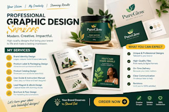 user guide design brand identity lead magnet catalog product label design logo