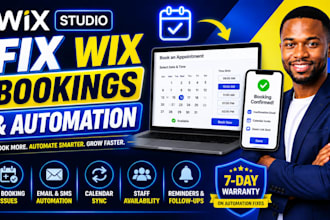 fix wix bookings calendar, fix wix automation workflow and scheduling errors