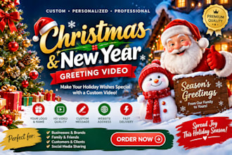 make merry christmas video and happy new year