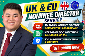 provide uk nominee director, european nominee director and nominee shareholder