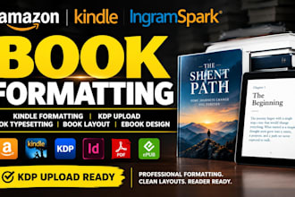 kindle book formatting book typesetting book layout ebook design for kdp upload