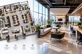 design commercial floor plans and 3d renderings