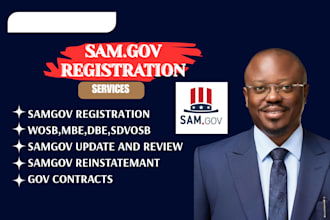 sam gov registration, renewal, update, uei, cage code wosb, goverment contract