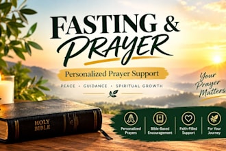 pray for you and provide christian fasting and spiritual support