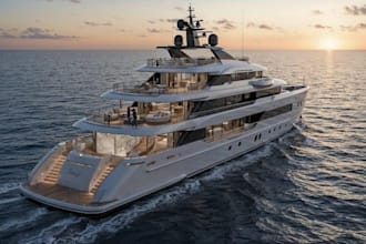 realistic 3d ship, yacht, boat and hull models with animation