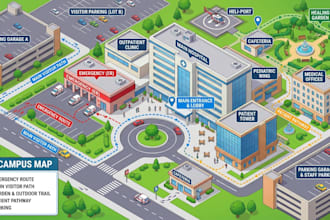 hospital and medical facility maps