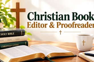be your christian book editor and proofreader