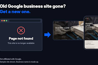 replace your old google business site with a new fast website