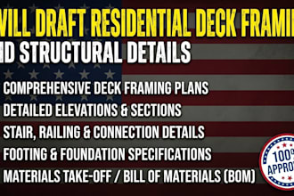 review residential deck framing and structural details