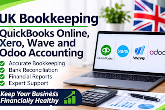uk bookkeeping, quickbooks online, xero, wave and german odoo accounting
