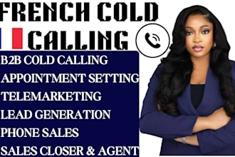 french b2b b2c cold calling appointment setter phone sales representative