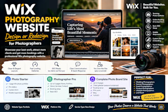 design or redesign a wix photography website for photographers