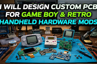design custom pcb for game boy and retro handheld hardware mods
