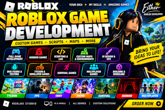 roblox full game creation roblox horror game roblox fps game roblox scripting