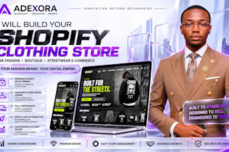 design a premium streetwear, y2k or boutique shopify website