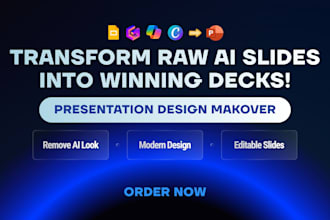 redesign and humanize your ai or gamma presentation into a custom powerpoint