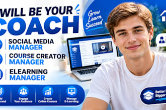 be your coach social media manager course creator manager elearning manager