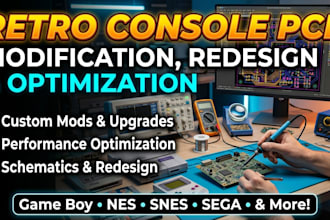 modify redesign and optimize existing pcb for retro gaming consoles