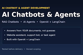 build an ai chatbot or ai agent with langchain and openai