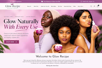 design skincare shopify store skin care website cosmetics makeup lipgloss store