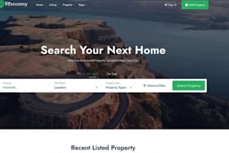 design property management website, rental listing and rental property website