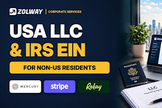 register your US llc in any state with ein for non US residents