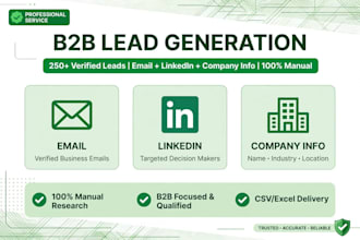 do b2b lead generation and build prospect list