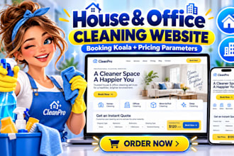 cleaning service website with booking koala, koala, website bookingkoala