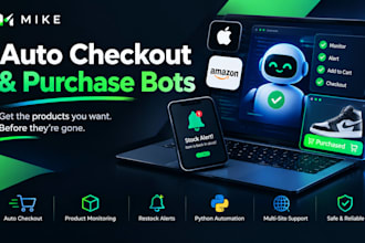 auto checkout bot apple bot python bot auto purchase bot autobuy  mointoring bot