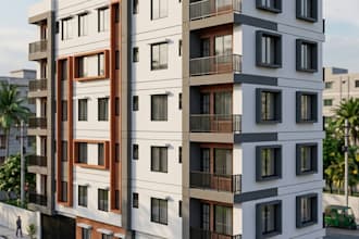 create 3d building models and realistic exterior renders from 2d plans