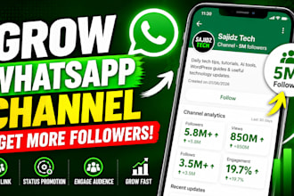 grow whatsapp channel 5m followers whatsapp promotion whatsapp channel promotion
