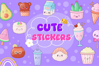 draw custom kawaii stickers, emotes, and badges