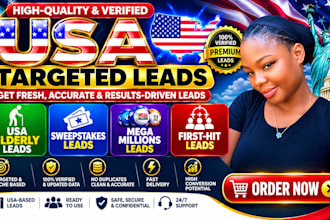 first hit sweeps leads USA elderly leads,mega millions leads,readers digest lead