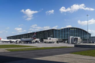 create 3d render for airport, aircraft terminal, airplane, helicopter aviation