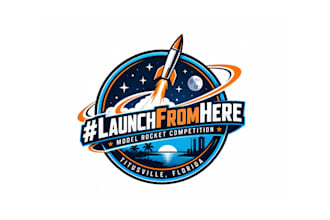 design modern high quality rocket  logo in high definition