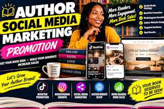 author social media marketing promotion booktok bookstagram book author website
