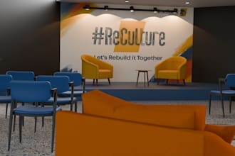 design a 3d event stage, venue layout and event space