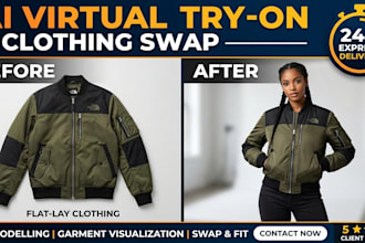 realistic ai virtual try on, clothing swap and fashion video motion
