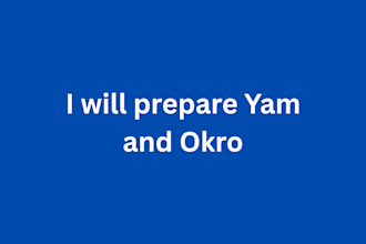 prepare delicious yam and okro