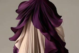 create unique fashion illustrations and custom dress concepts