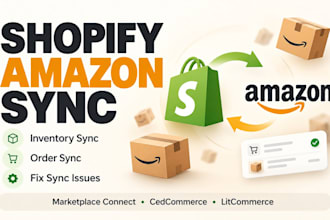 connect shopify amazon inventsync with marketplace connectory and orders