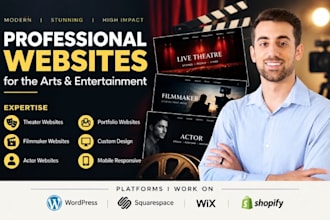 design theater website portfolio website actor website filmmaker website