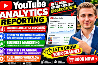 provide youtube analytics reporting content recommendations business marketing