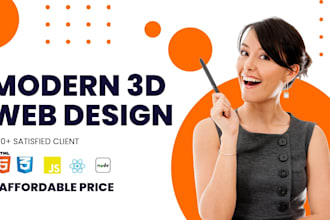 3d modern web design